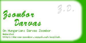 zsombor darvas business card